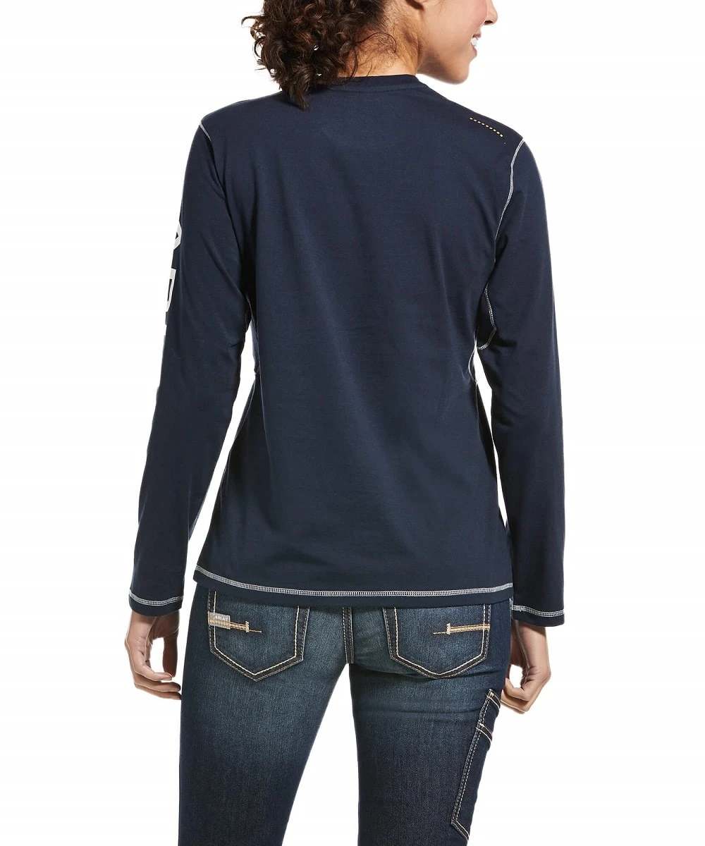 Ariat Women's Rebar Workman Logo Tee 2 Ariat Women's Rebar Workman Logo Tee - Image 2