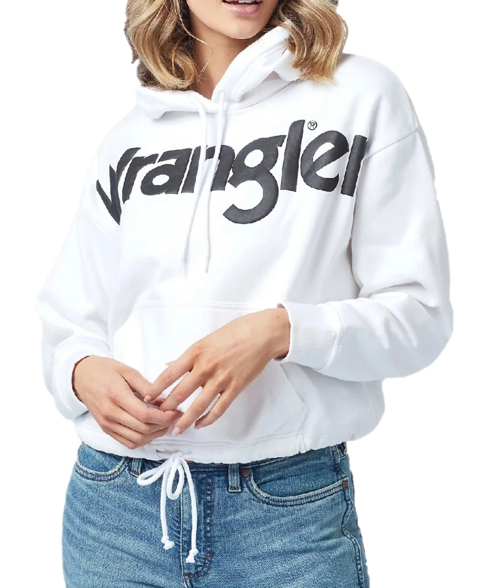 Wrangler Women's Retro Logo Cropped Hoodie 1 Wrangler Women's Retro Logo Cropped Hoodie