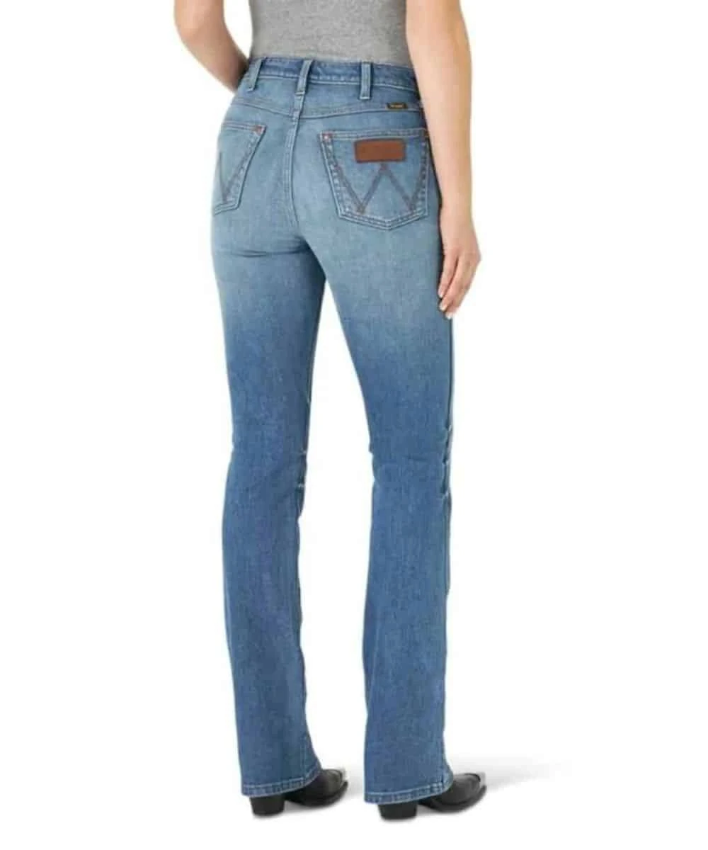 Wrangler Women's Retro Bootcut Green Jean 2 Wrangler Women's Retro Bootcut Green Jean - Image 2