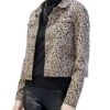 Charlie Paige Women's Leopard Jean Jacket
