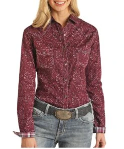 Panhandle Women's Rough Stock Paisley Snap Shirt