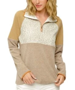 Mystree Women's Mix Media Top